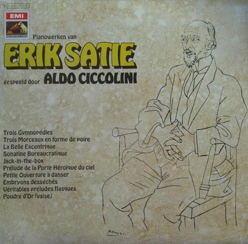Ruil/koop Erik Satie Gespeeld Door Aldo Ciccolini (LP 1974), Cd's en Dvd's, Vinyl | Klassiek, Gebruikt, Classicisme, Kamermuziek
