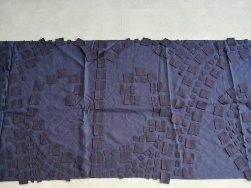 Textile Art : uniek object : blauw op blauw, Hobby en Vrije tijd, Stoffen en Lappen, Nieuw, Katoen, 120 cm of meer, 30 tot 200 cm