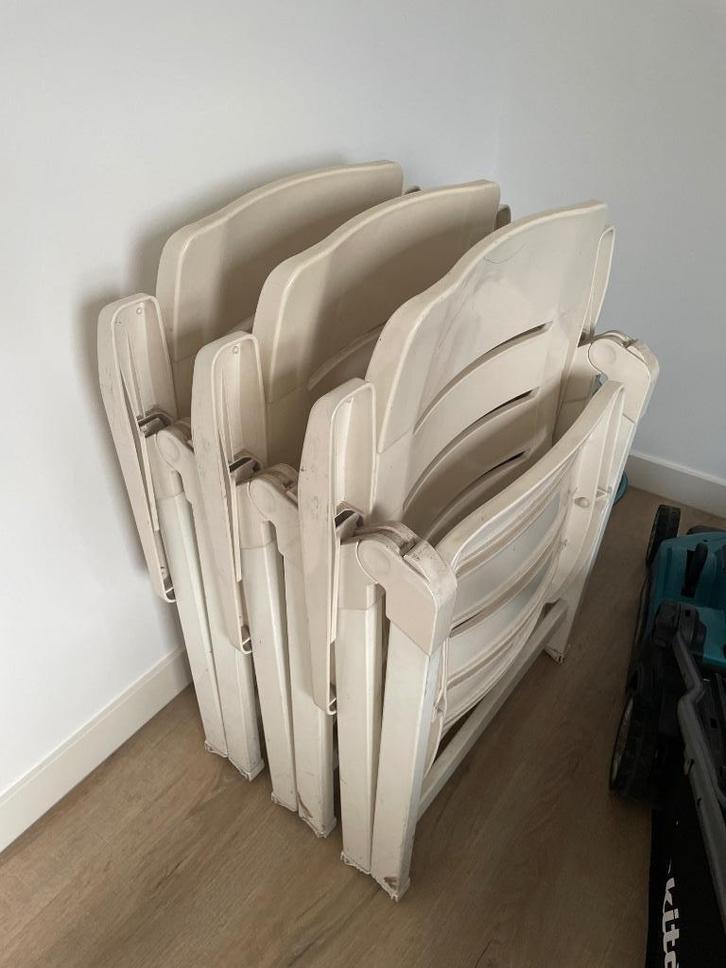 Tuinstoel Hartman, Tuin en Terras, Tuinstoelen, Gebruikt, Kunststof, Inklapbaar, Stapelbaar, Ophalen