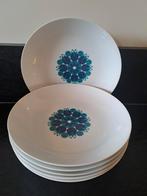 6 diepe borden Thomas Pinwheel blue, Ophalen of Verzenden, Zo goed als nieuw, Bord(en), Overige stijlen