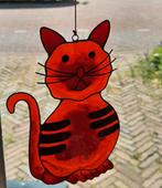 Rode kat raamhanger van kunsthars nieuw., Verzamelen, Beelden en Beeldjes, Ophalen of Verzenden, Nieuw, Dier