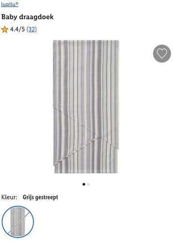 Babydraagdoek 100% biokatoen beschikbaar voor biedingen