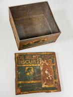 Antiek verroest blik blikken trommel De Beukelaer's Biscuits, Verzamelen, Ophalen of Verzenden, Gebruikt, Beschuit, Overige merken