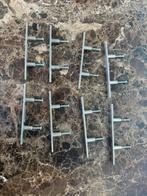 RVS zilveren handgrepen 8 stuks - 6 cm en Totaal 14 cm, Ophalen of Verzenden, Gebruikt