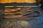 Militaria leren riempjes 8x, Verzenden, Landmacht, Overige gebieden, Kleding of Schoenen