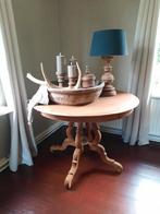 Oude ronde tafel bijzettafel stoer sober landelijk, Ophalen