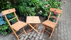 BISTROSET, Ophalen, Gebruikt, Hout, 2 zitplaatsen
