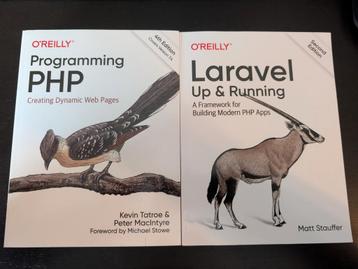 O'Reilly PHP Programming en Laravel Up & Running boeken beschikbaar voor biedingen
