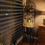 Wijnrek metaal , groot , zwart, Ophalen, Zo goed als nieuw, Metaal, 75 cm of meer