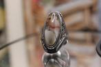 ring dames vintage zilver 1960, Sieraden, Tassen en Uiterlijk, Ringen, Ophalen of Verzenden, Zo goed als nieuw, 17 tot 18, Met edelsteen