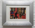 Antoon Rooskens - Afrikaanse Symbolen - Grafiekje in Lijst, Antiek en Kunst, Kunst | Schilderijen | Abstract, Ophalen of Verzenden