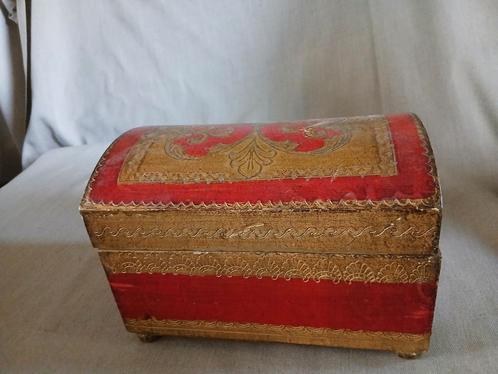 Houten sieradenkist, kist, kistje, doosje "Barok", Antiek en Kunst, Curiosa en Brocante, Ophalen of Verzenden