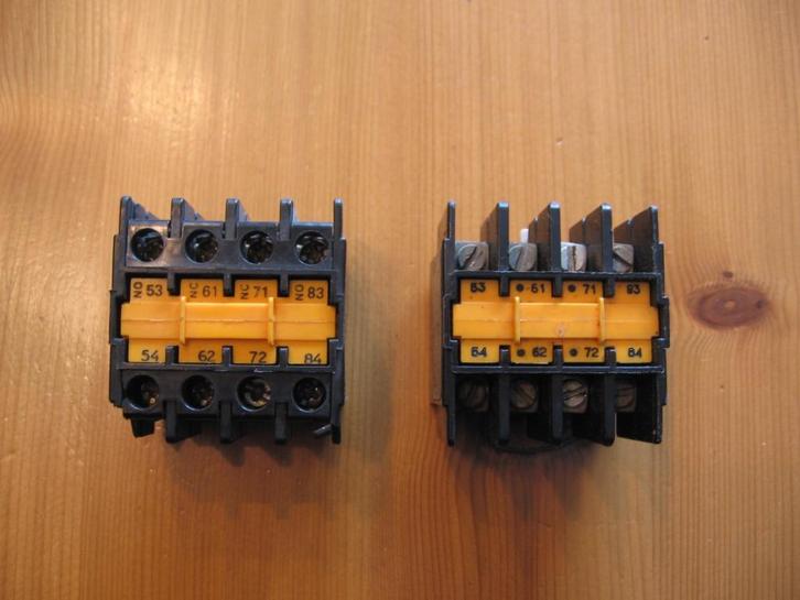 Telemecanique hulpcontacten LA1-D11, D1111, D22 en D31., Hobby en Vrije tijd, Elektronica-componenten, Gebruikt, Verzenden