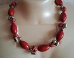 Rode ketting. Taqua kralen, Sieraden, Tassen en Uiterlijk, Ophalen of Verzenden, Nieuw, Rood