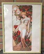 Unieke Alphonse Mucha Wereld Art Nouveau dag Print Poster #9, Antiek en Kunst, Verzenden