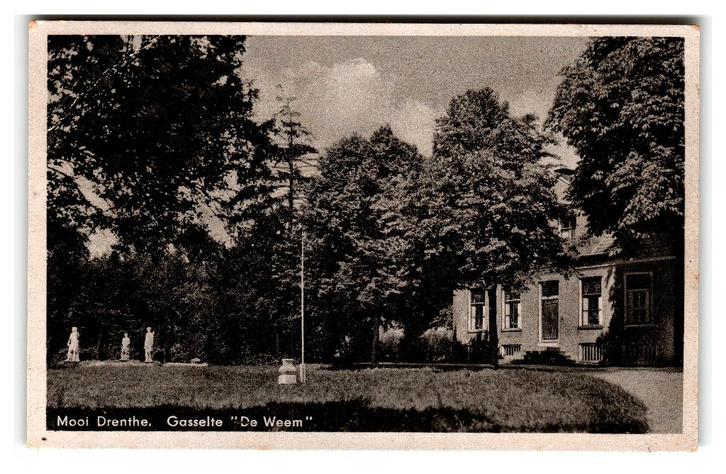 Gasselte, De Weem, Verzamelen, Ansichtkaarten | Nederland, Ongelopen, Drenthe, 1940 tot 1960, Verzenden