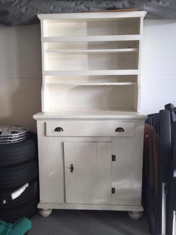 Antiek grenen boeren keukenkast kast buffetkast beschikbaar voor biedingen