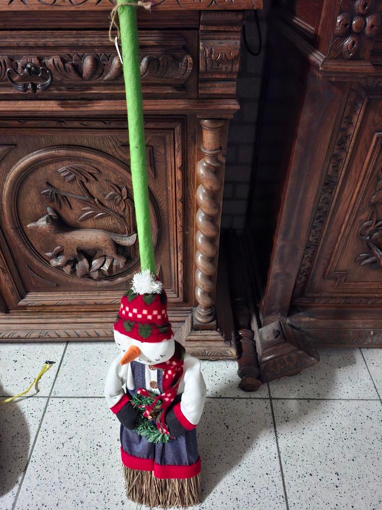 Sneeuwpop bezem, Ophalen of Verzenden