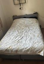 Boxspring grijs gratis op te halen, Huis en Inrichting, Slaapkamer | Boxsprings, Ophalen, Gebruikt, Tweepersoons, 140 cm