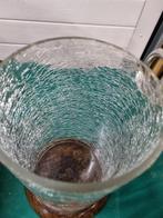 kandelaar met gebarsten  glas helemaal gaaf, Huis en Inrichting, Woonaccessoires | Kandelaars en Kaarsen, Ophalen of Verzenden