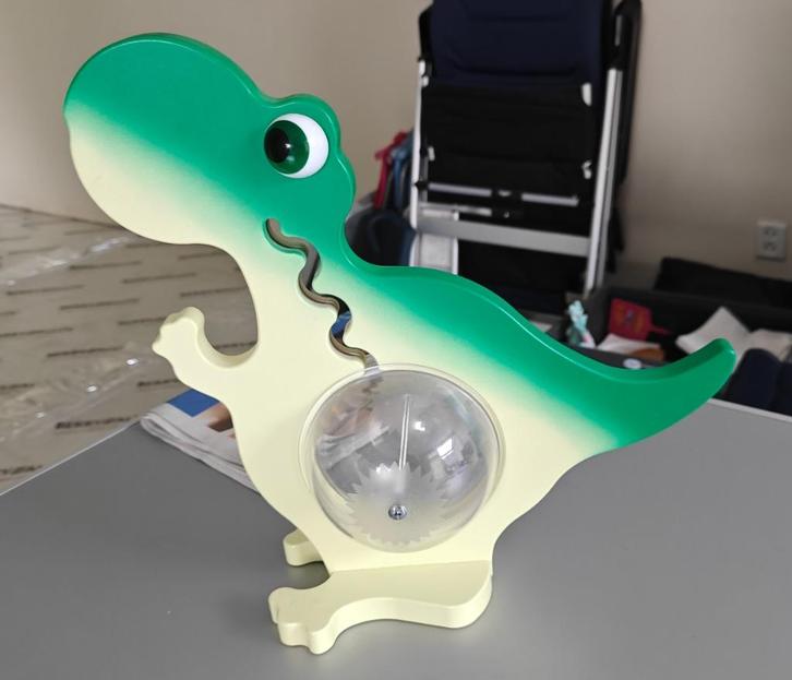 Spaarpot Dino, Verzamelen, Spaarpotten, Zo goed als nieuw, Dier, Hout, Ophalen of Verzenden