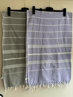 Ottomania 2 zgan hamamdoeken 150 cm lang /100 cm breed, Verzenden, Zo goed als nieuw, Grijs, Handdoek