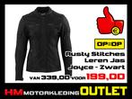 Leren Motorjas Rusty Stitches Joyce Zwart - LADY, HM - Sale, NL, Jas | leer, Ophalen