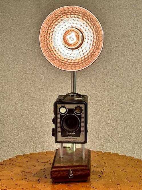 Tafellamp "Brownie", Huis en Inrichting, Lampen | Tafellampen, Gebruikt, Minder dan 50 cm, Glas, Kunststof, Metaal, Overige materialen