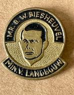 Mr. B.W. Biesheuvel Speldje, Ophalen of Verzenden, Gebruikt, Overige onderwerpen, Speldje of Pin
