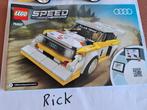 Lego set 76897 1985 audi sport quattro, Ophalen of Verzenden, Zo goed als nieuw
