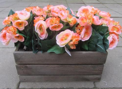 OPRUIMING BEGONIA  KUNST - ROOD - ZALM - GEEL 6 EURO NU 3,50, Huis en Inrichting, Woonaccessoires | Kunstplanten en Kunstbloemen