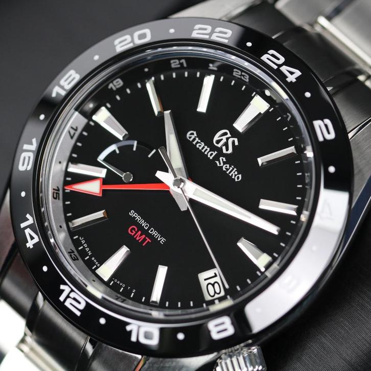 Grand Seiko Spring Drive GMT 40.5 (Zeer goed/ 12/2021), Sieraden, Tassen en Uiterlijk, Horloges | Heren, Zo goed als nieuw, Seiko