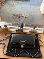 Zadig & Voltaire Clutch Met Zilveren Accenten Groot Formaat, Ophalen of Verzenden, Zo goed als nieuw, Zwart