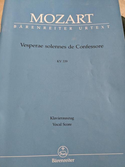 Mozart Vesperae solennes de Confessore KV 339, Muziek en Instrumenten, Bladmuziek, Zo goed als nieuw, Overige soorten, Klassiek