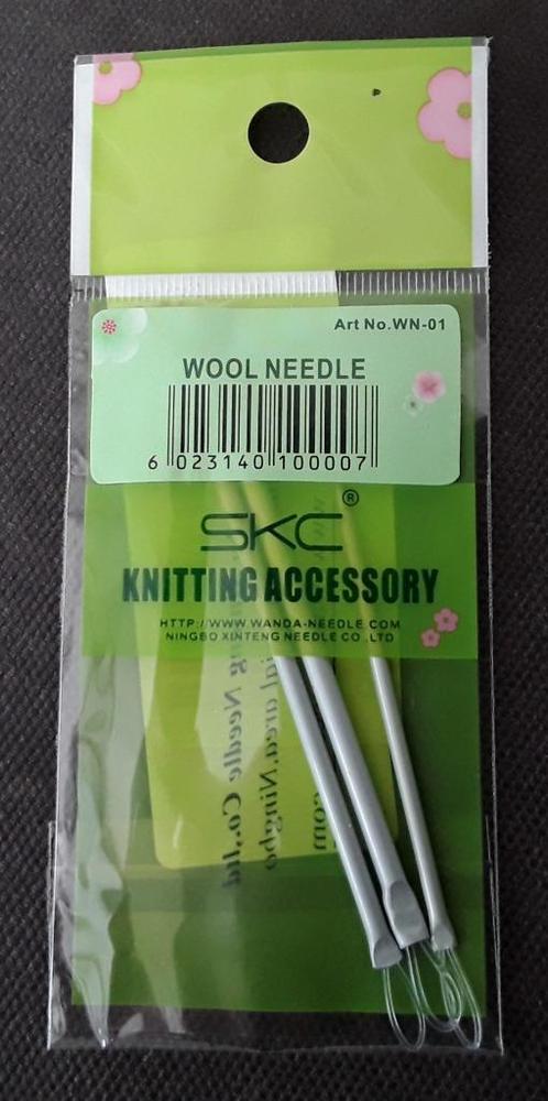 Set van 3 aluminium wolnaalden met een flexibel nylon oog, Hobby en Vrije tijd, Naaien en Fournituren, Nieuw, Garen of Naald(en)