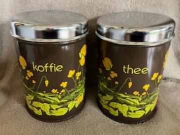 Brabantia blikken opbergdozen - vintage - jaren '70 beschikbaar voor biedingen