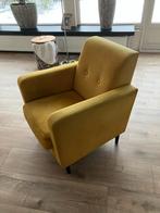 Gele fauteuil in goede staat, Huis en Inrichting, Fauteuils, Ophalen, Gebruikt, Stof, 75 tot 100 cm