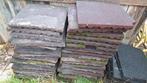 34 hele rubberen terrastegels, 2 halve. 50 x 50 x 5 cm, Tuin en Terras, Ophalen, Gebruikt, Rubber, Terrastegels