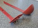 Tupperware lepel en spatel, Huis en Inrichting, Keuken | Tupperware, Ophalen of Verzenden, Gebruikt, Rood, Overige typen