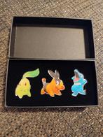 Pokemon Pins Set - Chikorita, Tepig, Totodile, Ophalen of Verzenden, Zo goed als nieuw