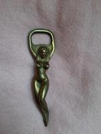 Bronzen flesopener naakte vrouw antiek 1900 izgs design, Ophalen of Verzenden
