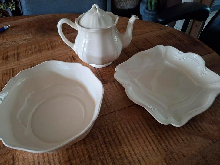 Puntgaaf Wedgwood set - nooit gebruikt!, Huis en Inrichting, Keuken | Servies, Nieuw, Overige typen, Wedgwood, Aardewerk, Ophalen of Verzenden