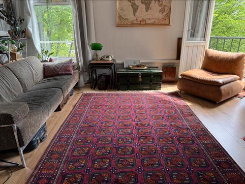 GEREINIGD Handgeknoopt Pakistaans Bochara tapijt 285×183 cm, Huis en Inrichting, Stoffering | Tapijten en Kleden, Zo goed als nieuw