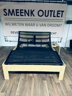 Auping Auronde SHOWROOMMODEL 140x200 3M Elektrisch! -50%, Nieuw, Ophalen of Verzenden, 140 cm, Hout