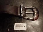 Bruine PU Riem met Kralen - Maat 85 - Nieuw, Ophalen of Verzenden, Nieuw, Bruin, 80 tot 90 cm