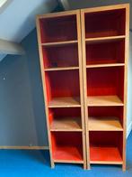 Mooie houten boekenkasten 2 stuks, Huis en Inrichting, Ophalen, Met plank(en), 200 cm of meer, 50 tot 100 cm