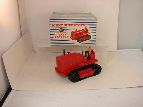 Dinky toys 963 Blaw_knox tractor in doos uit 1955, Hobby en Vrije tijd, Modelauto's | 1:43, Gebruikt, Tractor of Landbouw, Dinky Toys