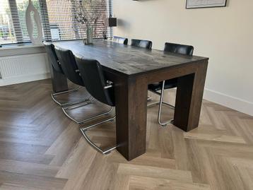 Eettafel wegens overcompleet - 220 x 100. Degelijke / Sterk! beschikbaar voor biedingen