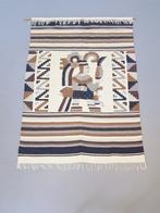 XL Vintage Kelim wol wandkleed Maya mid century kleed ‘70, N, N, Ophalen of Verzenden, Zo goed als nieuw