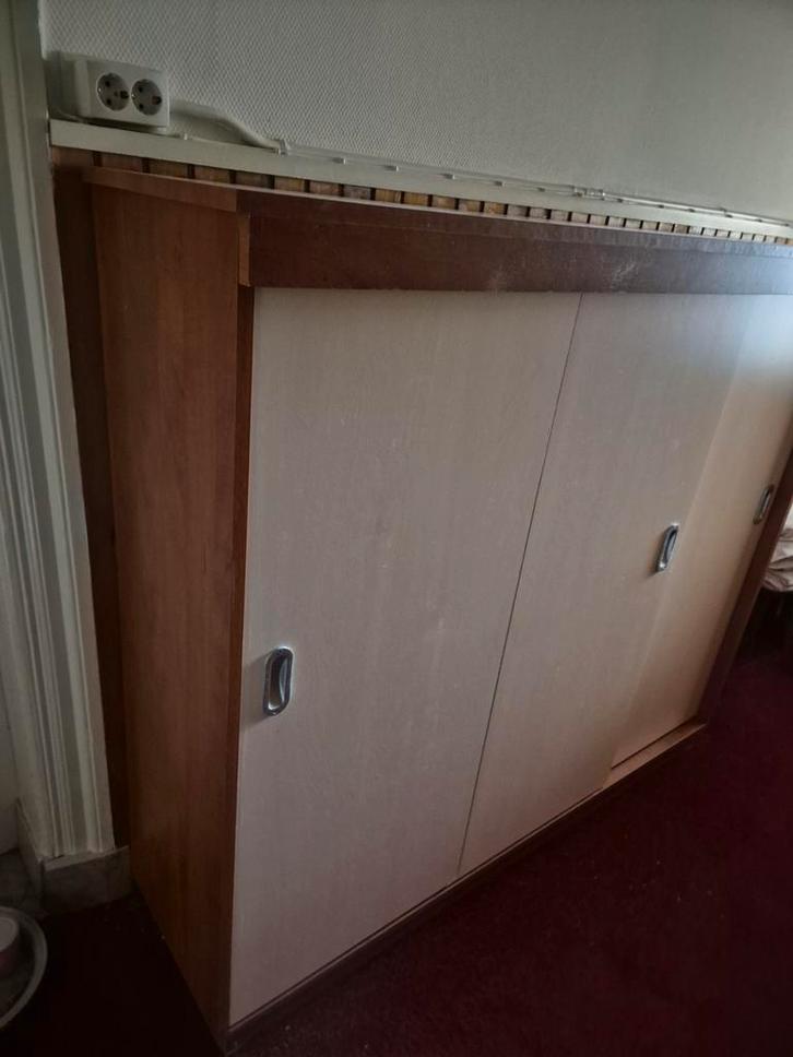 Kledingkast/Voorraadkast - Schuifdeuren - 152x132x41cm, Huis en Inrichting, Kasten | Kledingkasten, Gebruikt, 200 cm of meer, 100 tot 150 cm